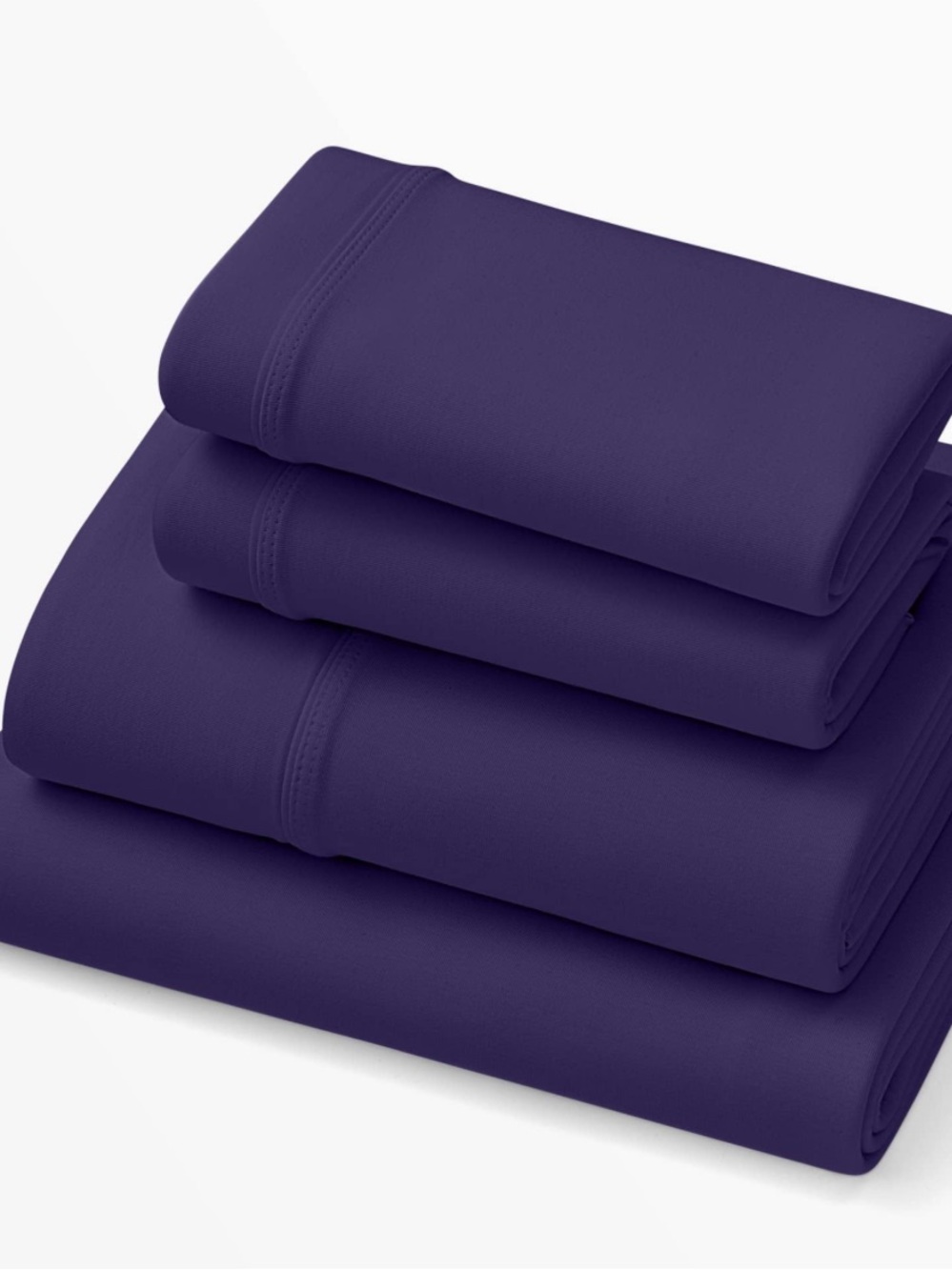 NIB Purple Deep Pocket SoftStretch Sheets, Twin/Twin XL, Rayon Blend